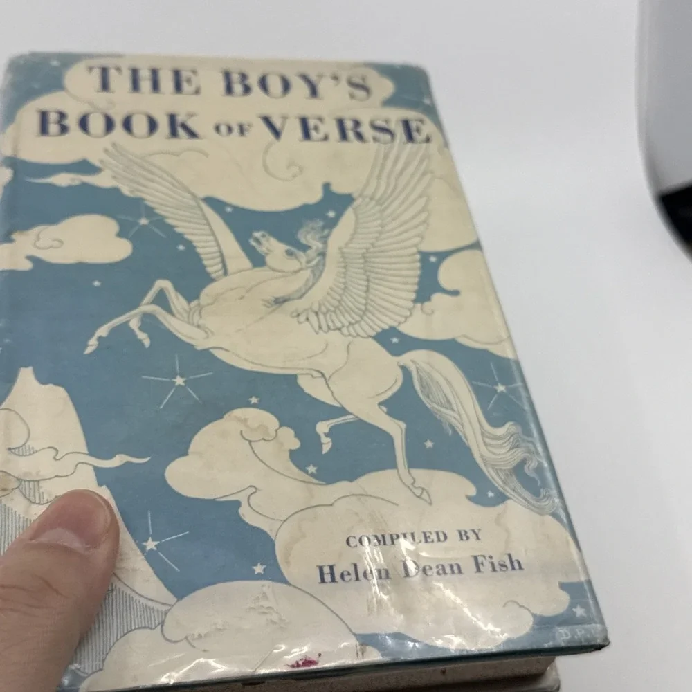 1950s Boys Poetry Book Helen Fish‎ Hardcover Pegasus Magical Mythical